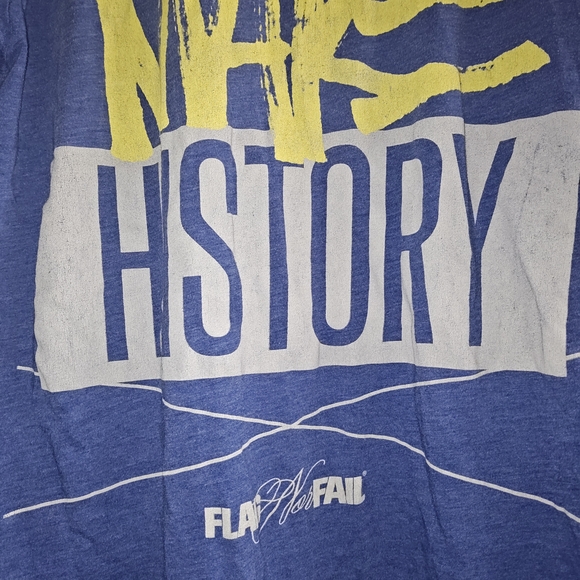 Vintage "Make History" Flag Nor Fail Graphic Tee – Size Medium - Picture 2 of 4